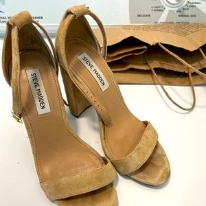 Steve Madden suede like strappy heels